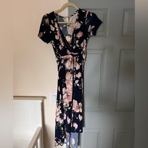 Pink blush maternity Dress, new with tags